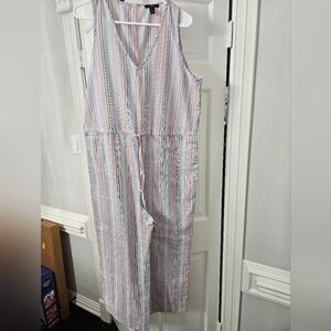 ANTROPHOLOGIE..NWOT…DREW Multicolor Striped Sleeveless Jumpsuit